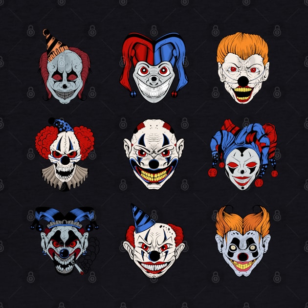 Horror Clowns by Luve